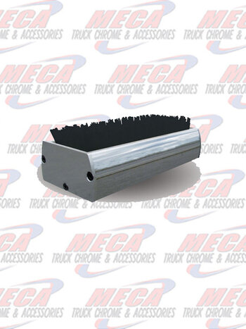 BOOT BRUSH CHROME W/ BLACK BRISTLES