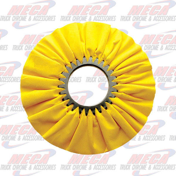 BUFFING WHEEL 10" YELLOW TREADED AIRWAY