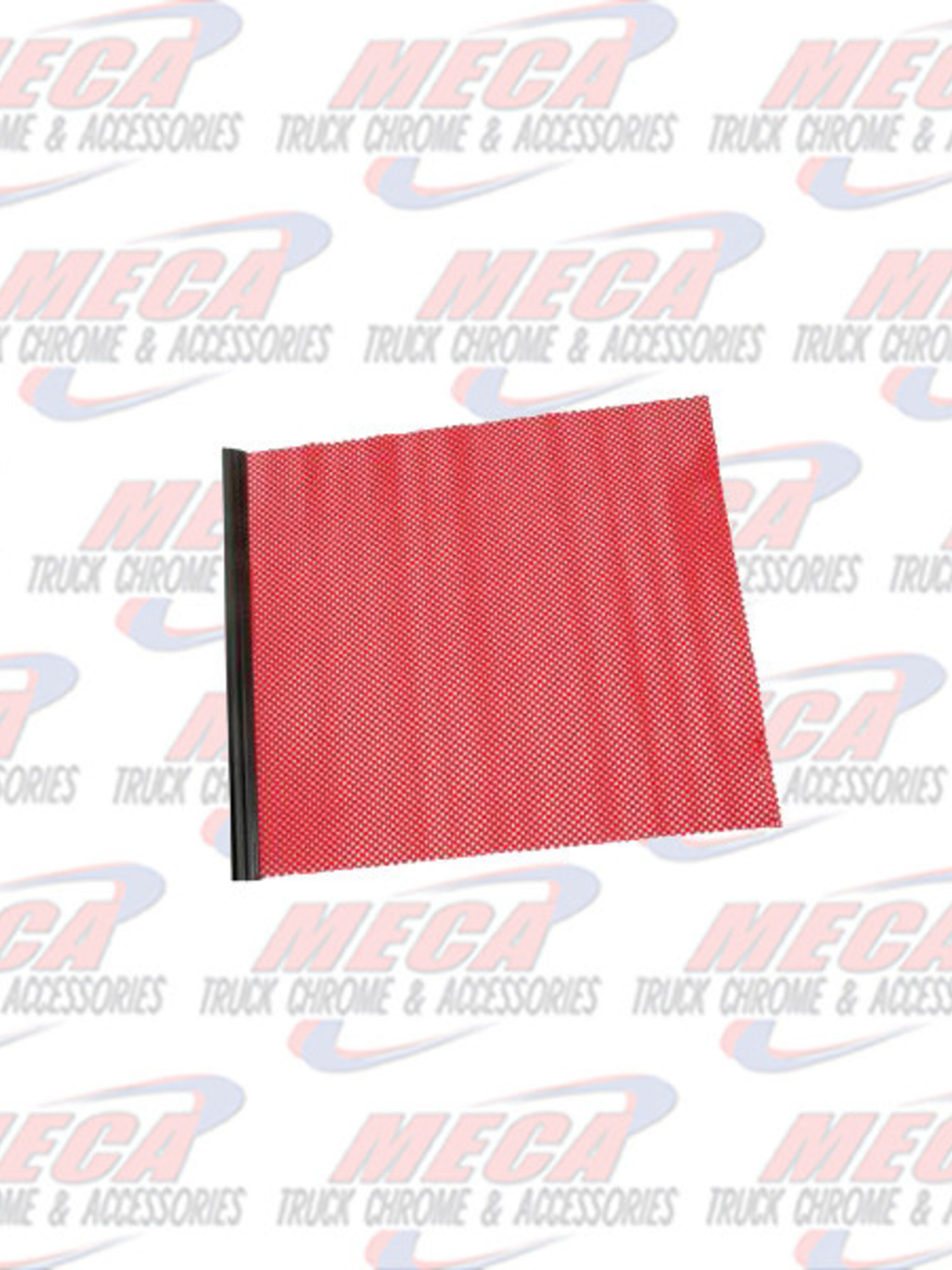 RED WARNING REPLACEMENT FOR SPRING LOADED FLAG - Meca Truck Chrome