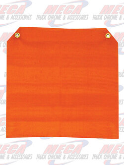 ORANGE JERSEY GROMMET FLAG KNIT