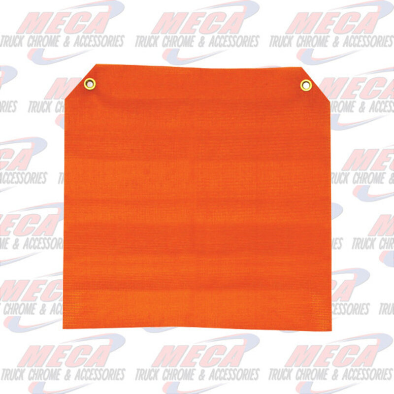 ORANGE JERSEY GROMMET FLAG KNIT