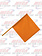 ORANGE MESH FLAG WITH POLE