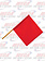 RED JERSEY KNIT FLAG WITH POLE
