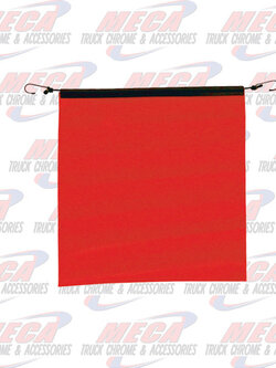 RED JERSEY KNIT FLAG W/BUNGEE HOOKS