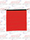 RED JERSEY KNIT FLAG W/BUNGEE HOOKS