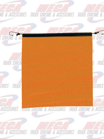ORANGE JERSEY KNIT FLAG W/BUNGEE HOOKS