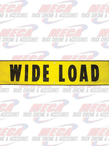 MESH BANNER WIDE LOAD W/GROMMETS HOOKS  18"X84"