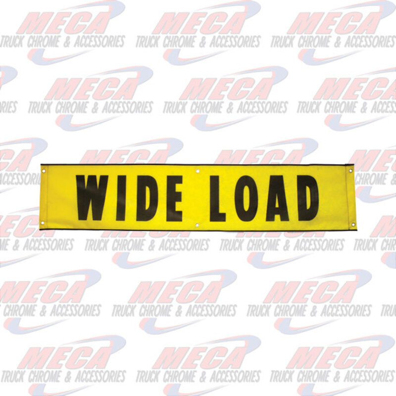 MESH BANNER WIDE LOAD W/GROMMETS HOOKS  18"X84"