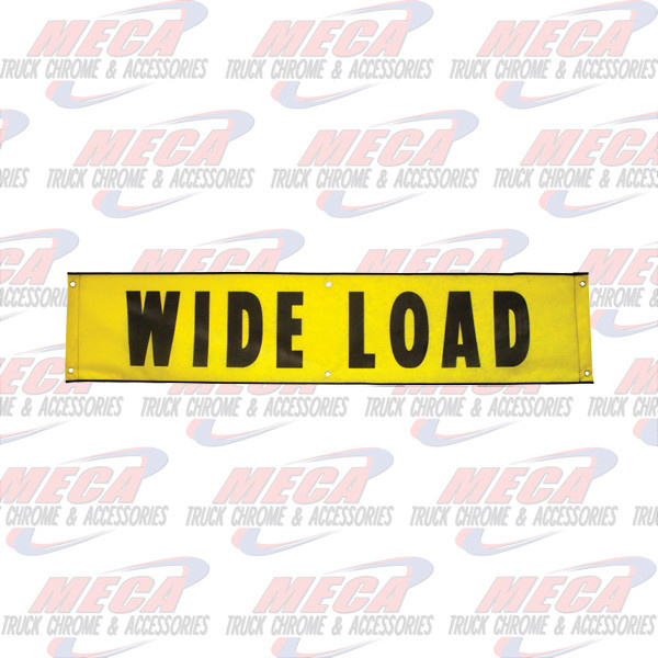 MESH BANNER WIDE LOAD W/GROMMETS HOOKS  18"X84"