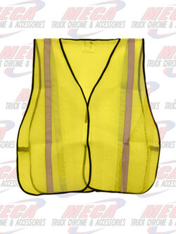 POLYESTER VEST YELLOW SAFETY MESH
