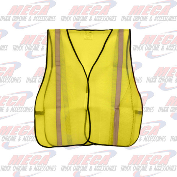 POLYESTER VEST YELLOW SAFETY MESH