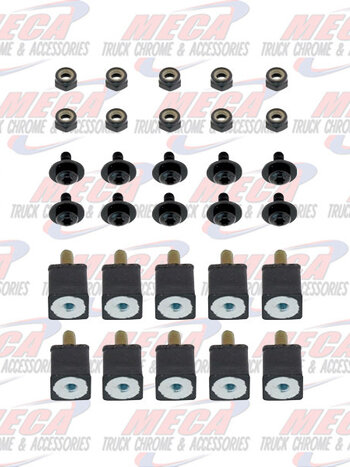 VOLVO GRILL HARDWARE SET OF 10 SCREWS, NUTS, GROMM