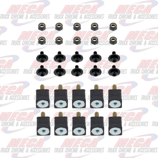 VOLVO GRILL HARDWARE SET OF 10 SCREWS, NUTS, GROMM