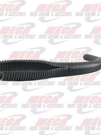 SPLIT LOOM BLACK 1" CORRUGATED 10' BAG