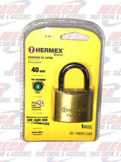 BRASS PADLOCK 40MM HERMEX LOCK