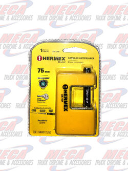 SLIDING BOLT PADLOCK 75MM HERMEX COVERED LOCK