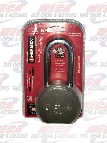 STEEL PADLOCK 65MM LONG HERMEX TRUPER LOCK