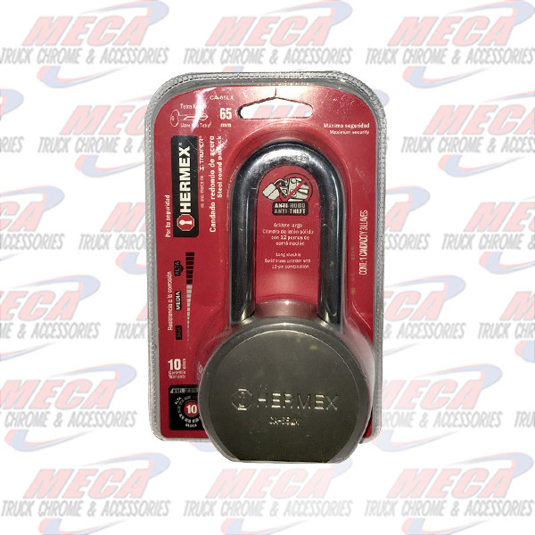 STEEL PADLOCK 65MM LONG HERMEX TRUPER LOCK