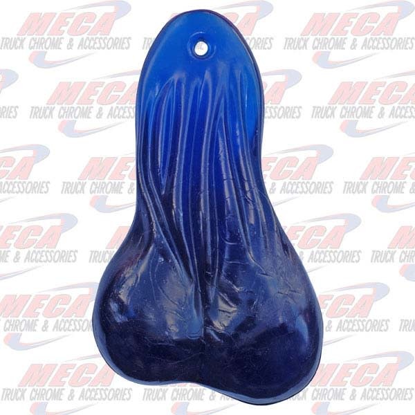 BULL BALLS BLUE CLEAR RUBBER