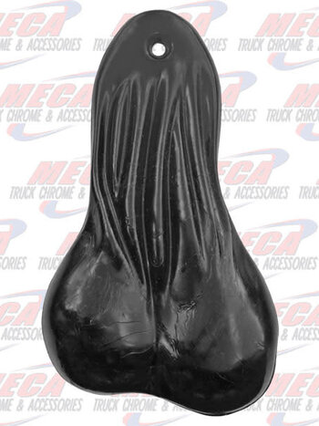 BULL BALLS BLACK CLEAR RUBBER