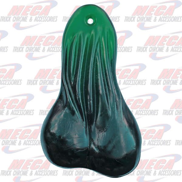 BULL BALLS GREEN CLEAR RUBBER