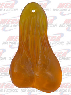 BULL BALLS TAN CLEAR RUBBER