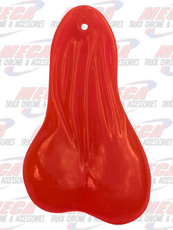BULL BALLS RED CLEAR RUBBER