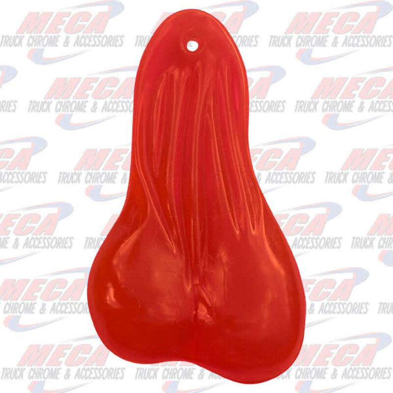 BULL BALLS RED CLEAR RUBBER