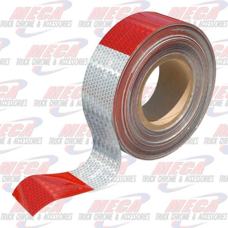CONSPICUITY REFLECTIVE TAPE RED / WHITE 50M