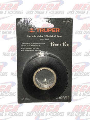 ELECTRIC TAPE TRUPER BLACK 19MM X 18M