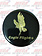 EMBLEM DECAL BLACK/GOLD EAGLE FLIGHT 70MM EA