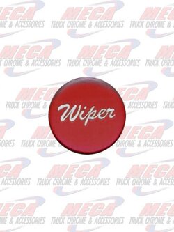 WIPER KNOB STICKER RED GLOSSY