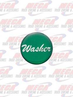 WASHER KNOB STICKER GREEN GLOSSY