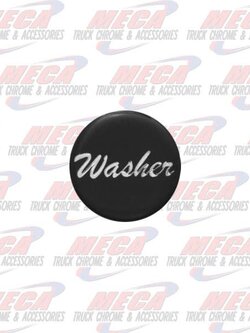WASHER KNOB STICKER BLACK GLOSSY
