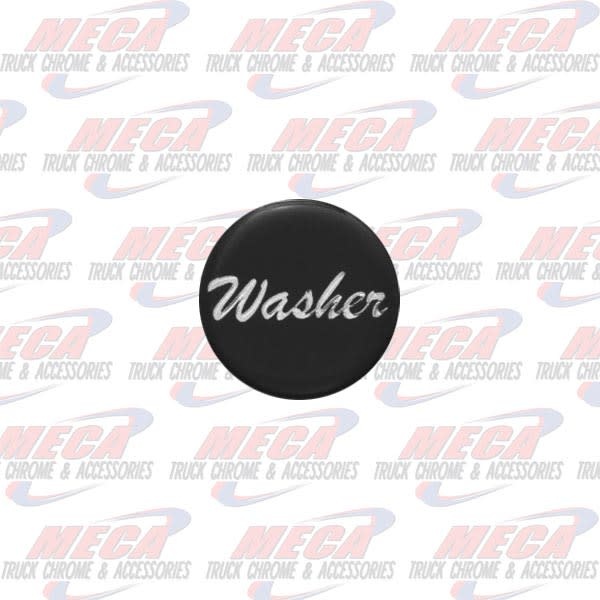 WASHER KNOB STICKER BLACK GLOSSY