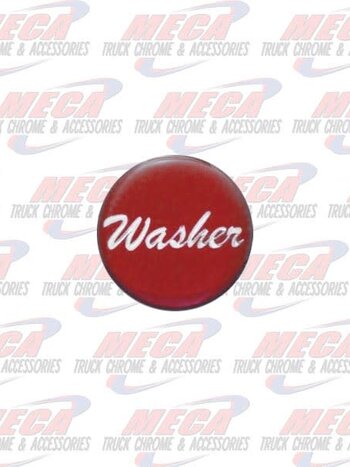 WASHER KNOB STICKER RED GLOSSY