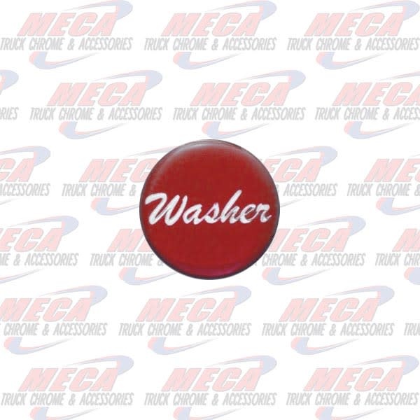 WASHER KNOB STICKER RED GLOSSY