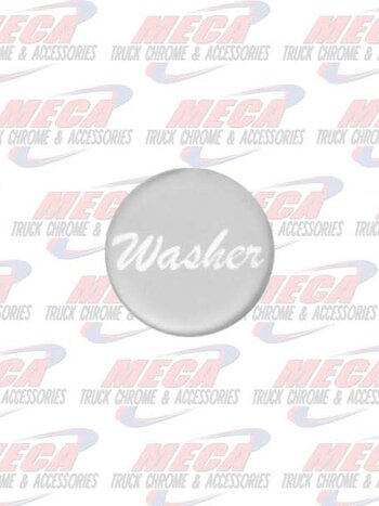 WASHER KNOB STICKER SILVER GLOSSY
