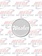 WASHER KNOB STICKER SILVER GLOSSY