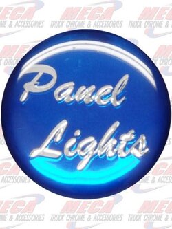 PANEL LIGHT KNOB STICKER BLUE GLOSSY