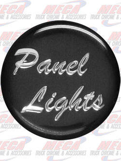 PANEL LIGHT KNOB STICKER BLACK GLOSSY