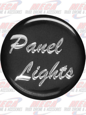 PANEL LIGHT KNOB STICKER BLACK GLOSSY