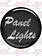 PANEL LIGHT KNOB STICKER BLACK GLOSSY