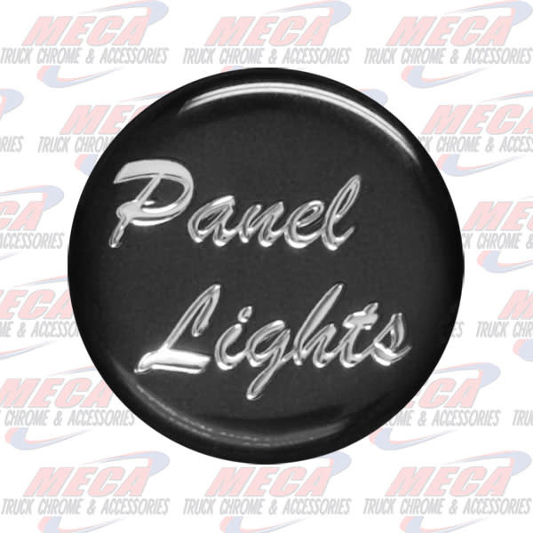 PANEL LIGHT KNOB STICKER BLACK GLOSSY