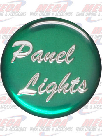 PANEL LIGHT KNOB STICKER GREEN GLOSSY
