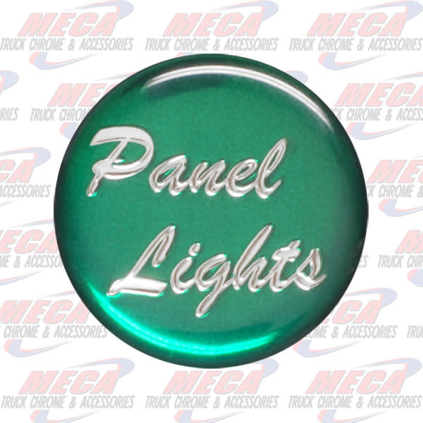 PANEL LIGHT KNOB STICKER GREEN GLOSSY