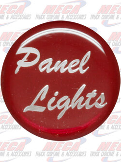 PANEL LIGHT KNOB STICKER RED GLOSSY
