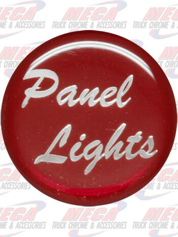 PANEL LIGHT KNOB STICKER RED GLOSSY