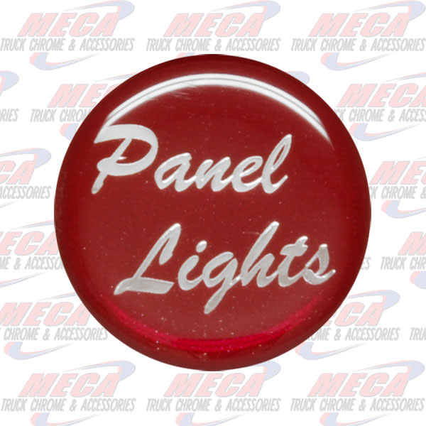 PANEL LIGHT KNOB STICKER RED GLOSSY
