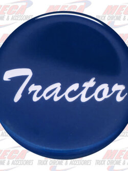 BRAKE KNOB STICKER BLUE TRACTOR